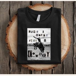 Ride a Cowboy Graphic Women Tee.